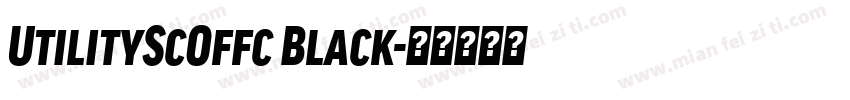 UtilityScOffc Black字体转换